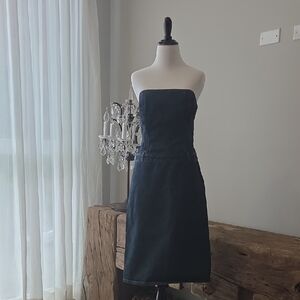 J. Crew Demin Strapless Sheath Dress